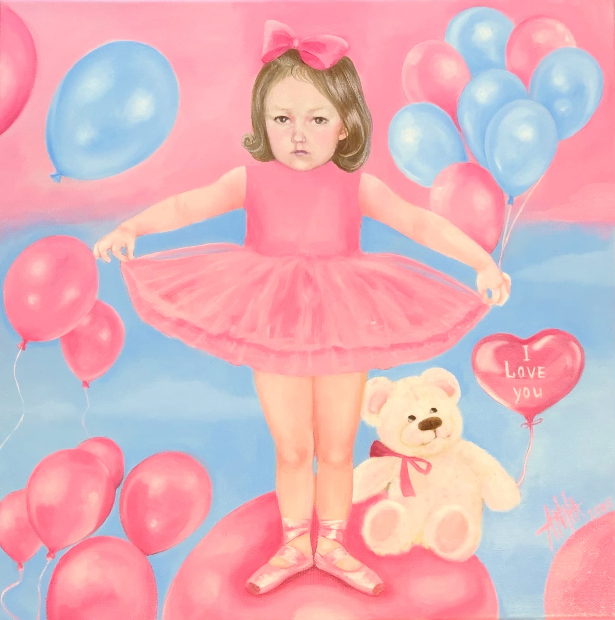 Ballerina, oil on canvas painting by Anna Bee, from the Wondermakers collection